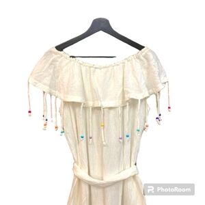 Vintage 1980's New Wave Guaze Cotton Boho Jumpsuit